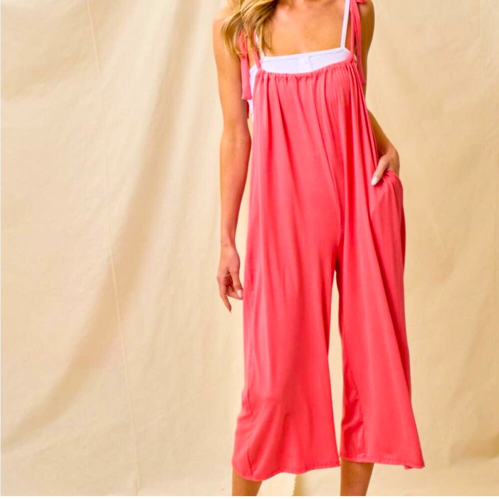 Coral Pink Jumpsuit